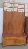 Hall Tree Bench with (4) Hooks & Underneath
