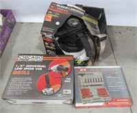 Garage Tools Including Polisher, Low Speed Drill,