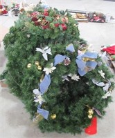Christmas Items Including Christmas Wreaths &
