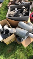 Pallet of PVC pipe fittings
