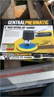 NEW 6” dual action air sander Central Pneumatic
