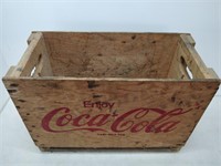 Wooden Coke Cola storage box 19.5x9x14.5"