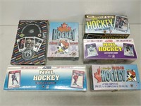 6 sealed boxes of hockey cards from early 1990s