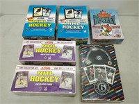 7 sealed boxes hockey cards early 1990s