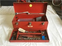 Craftsman Toolbox w/Misc Craftsman Tools