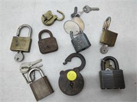 brass pad locks with keys working
