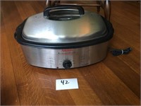 Stainless Roaster Cooker W/ Divider Inserts