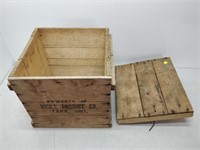 wood butter shipping crate from Tara Ontario