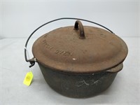 McClary cast iron cooking pot with lid   #9