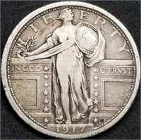 1917-P Type I Standing Liberty Silver Quarter