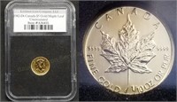 2011 Canada $5 Gold Maple Leaf 1/10oz Fine Gold