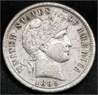 1895-S Barber Silver Dime, Tougher Date