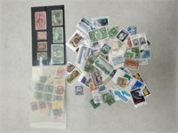 old time used canadian stamp group