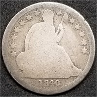 1840-O Seated Liberty Silver Dime