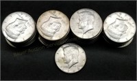 41 Kennedy 40% Silver Half Dollars, Most BU