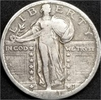 1921-P Standing Liberty Silver Quarter, Key Date