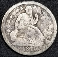1840 Seated Liberty Silver Half Dime