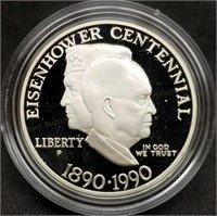 1990 Proof Eisenhower Comm. Silver Dollar