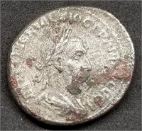 Ancient Roman Phillip I Billon Tetradrachm w/Info