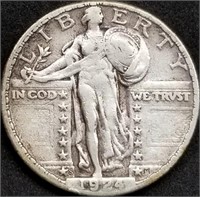 1924-S Standing Liberty Silver Quarter