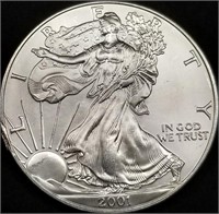 2001 1oz Silver Eagle BU