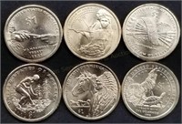 6 Coin Native American Dollar Coin Set