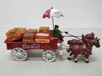 cast iron coca-cola horse and buggy