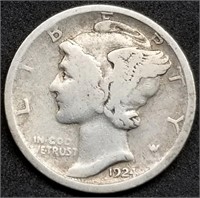 1924-D Mercury Silver Dime