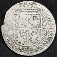 1621 Poland Sigismund III Silver Ort Coin