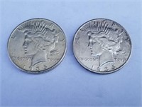 1935-S & 1935-S Silver Peace Dollars