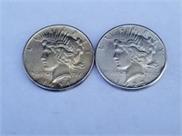 1923-S & 1924 Silver Peace Dollars