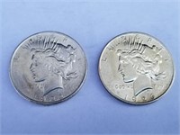 1922 & 1926-D SIlver Peace Dollars