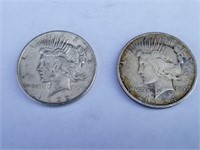 1922 & 1924 SIlver Peace Dollars