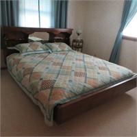 King Size Headboard & Base - formerly for waterbed
