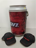 Snapon plastic cooler 21in high and hat
