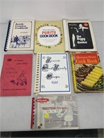 7 vintage cook books