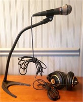 Professional Karaoke Mircophone w/Stand ,Headphone