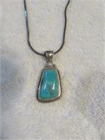BARSE STERLING SILVER TURQUOISE NECKLACE