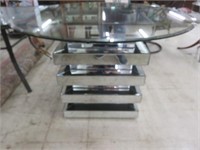MID CENTURY MODERN STYLE MIRRORED DINING TABLE