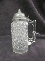 VINTAGE DAISY AND BUTTON SYRUP PITCHER 7"T
