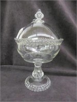 VINTAGE COVERED COMPOTE 13.5"T