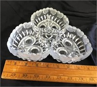 Divided heart shaped serving tray