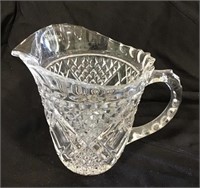 Pressed glass creamer pitcher