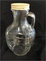 Half gallon glass jug with lid