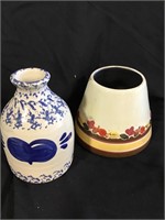 Ceramic jug and candle topper