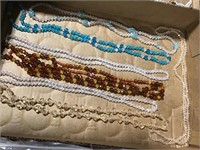 vintage plastic bead necklace group