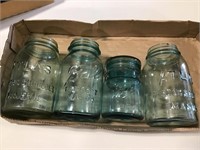 Green glass cannon mass n / atlas jars