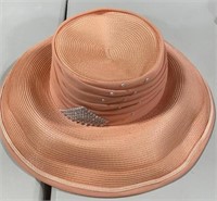 Salmon hat unknown designer