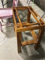 Small side table sturdy missing glass top