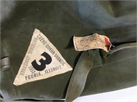 1953 Boy Scout tarp tent & bag